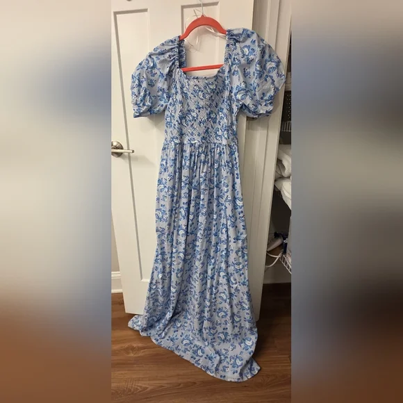 Simply Southern | Dresses | Simply Southern Blue Floral Maxi Dress |  Poshmark
